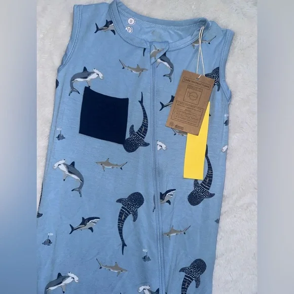 NWT Kyte Stream Shark Romper